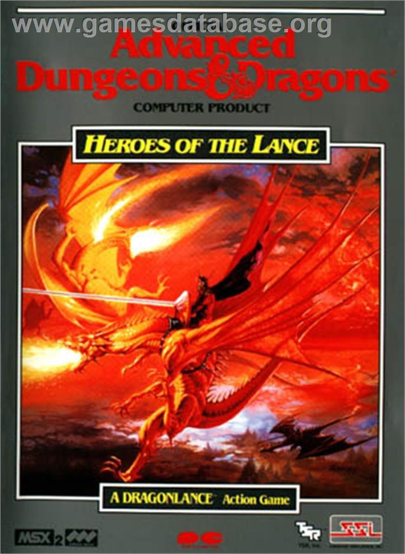 Heroes of the Lance - MSX - Artwork - Box