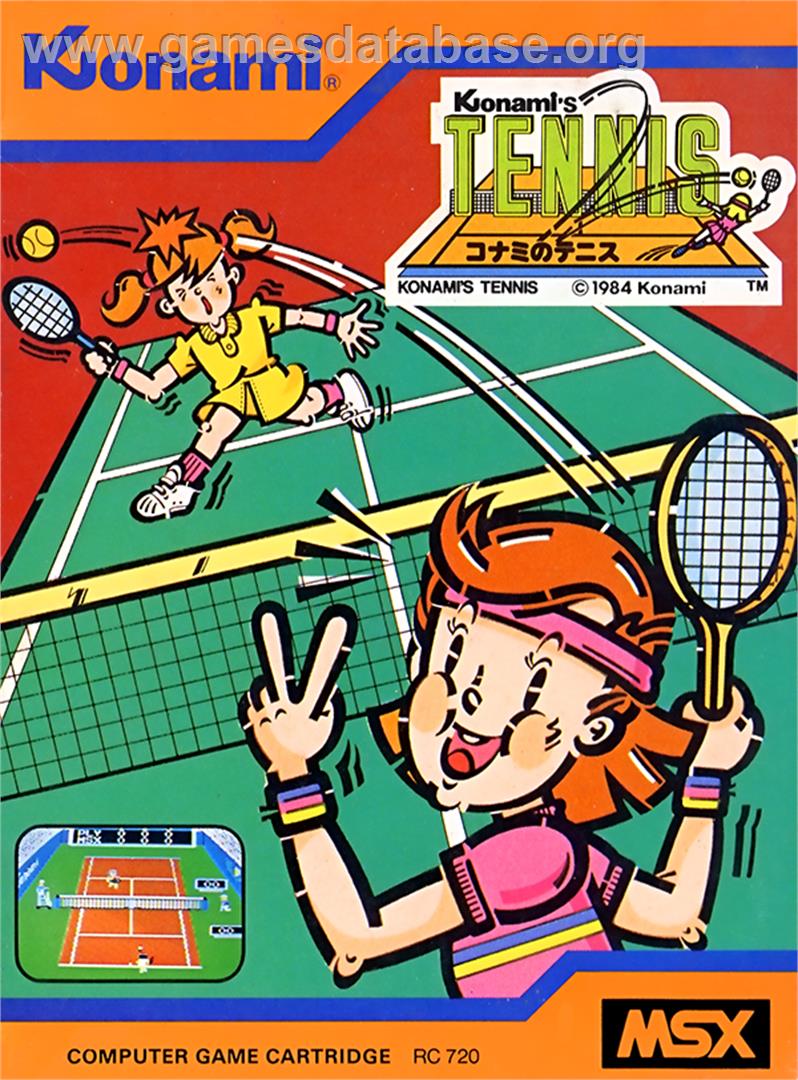 Konami's Tennis - MSX - Artwork - Box