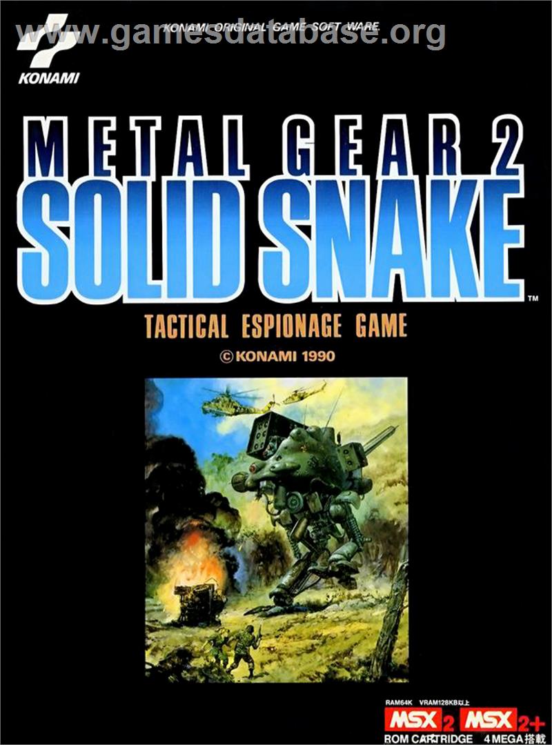 Metal Gear 2: Solid Snake - MSX - Artwork - Box