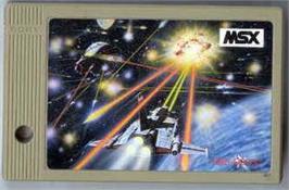 Cartridge artwork for Battle Cross on the MSX.