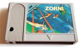 Cartridge artwork for Exerion II: Zorni on the MSX.