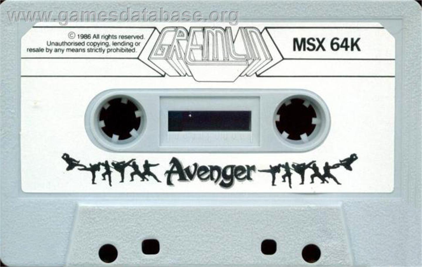 Avenger - MSX - Artwork - Cartridge