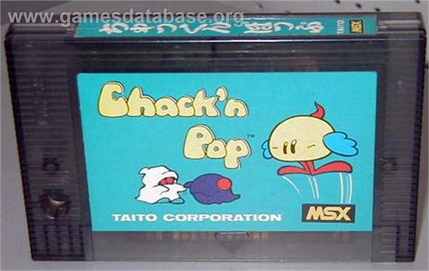 Chack'n Pop - MSX - Artwork - Cartridge