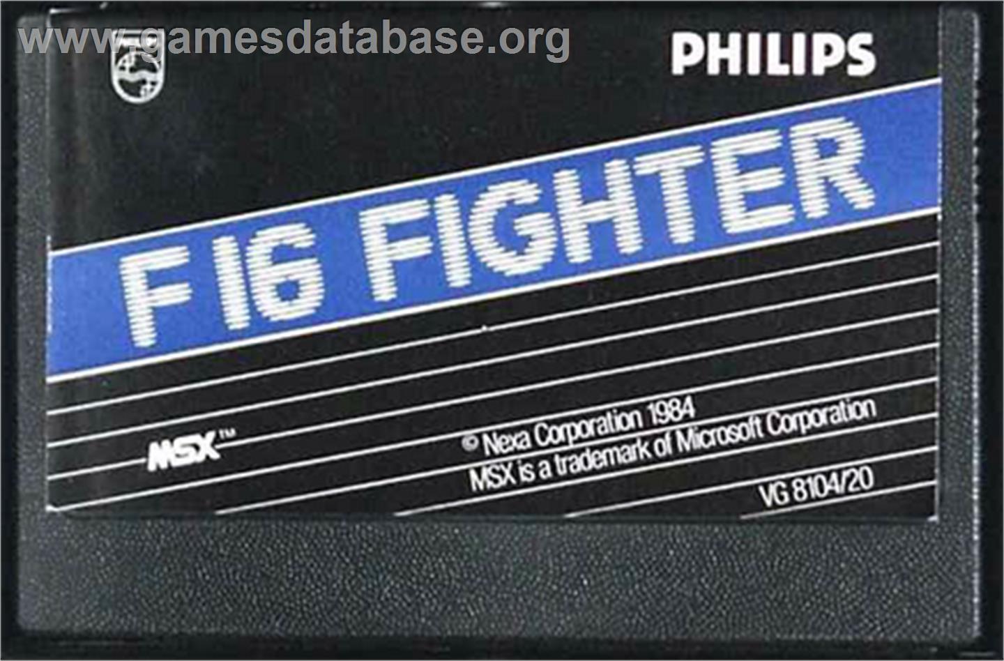 F-16 Fighting Falcon - MSX - Artwork - Cartridge