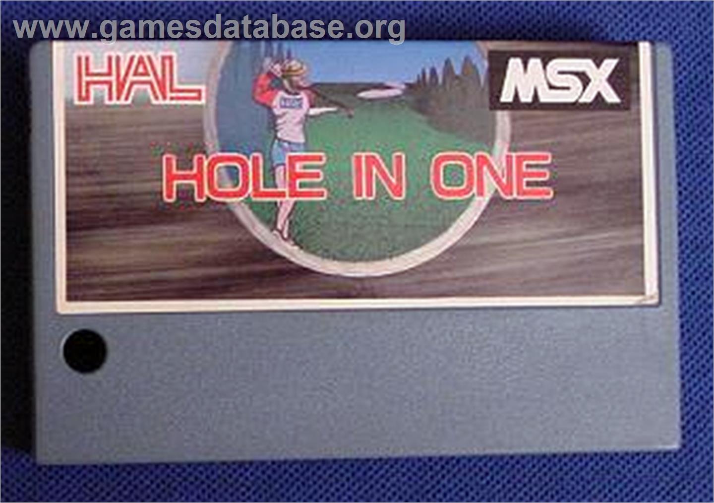 Hole in One Professional - MSX - Artwork - Cartridge