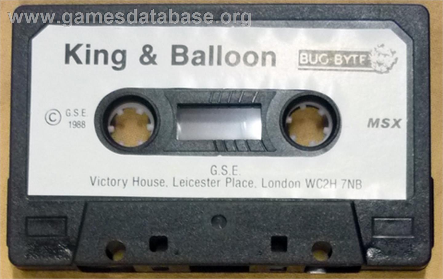 King & Balloon - MSX - Artwork - Cartridge