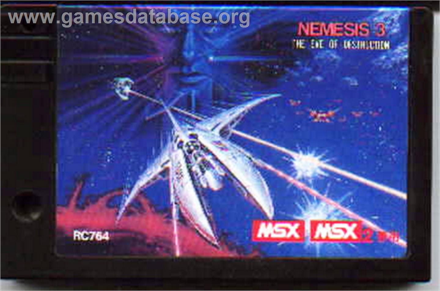 Nemesis 3: The Eve of Destruction - MSX - Artwork - Cartridge