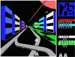 In game image of A.E. on the MSX.