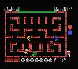 In game image of Alibaba and 40 Thieves on the MSX.