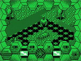 In game image of Amaurote on the MSX.