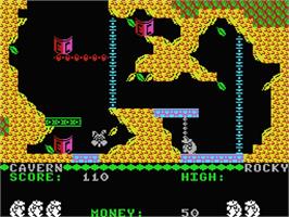 In game image of Auf Wiedersehen Monty on the MSX.