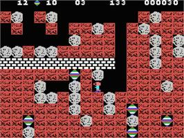 In game image of Boulder Dash on the MSX.
