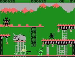 In game image of Bruce Lee on the MSX.