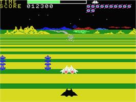 In game image of Buck Rogers: Planet of Zoom on the MSX.