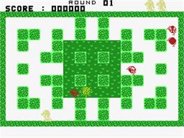 In game image of Bumpy on the MSX.