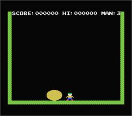 In game image of Cannon Ball on the MSX.