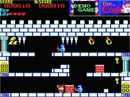 In game image of Castle on the MSX.
