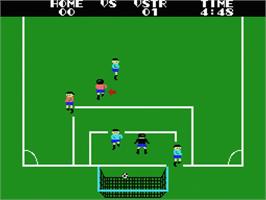 In game image of Champion Soccer on the MSX.