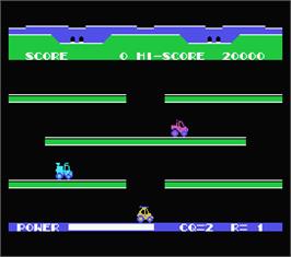 In game image of Choro Q on the MSX.