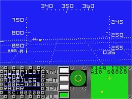 In game image of F-16 Fighting Falcon on the MSX.