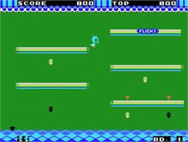 In game image of Flicky on the MSX.