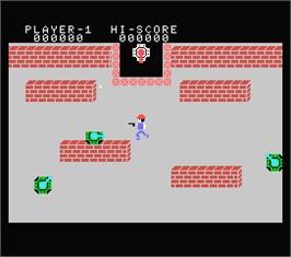 In game image of Front Line on the MSX.