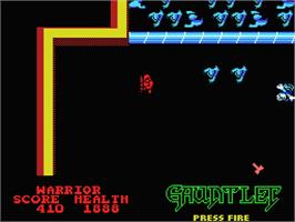 In game image of Gauntlet on the MSX.