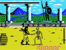 In game image of Hercules: Slayer of the Damned on the MSX.