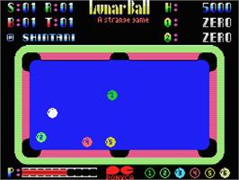 In game image of Lunar Ball on the MSX.