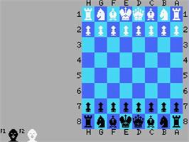 In game image of Master Chess on the MSX.