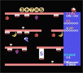 In game image of Monkey Academy on the MSX.