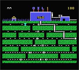 In game image of Oil's Well on the MSX.