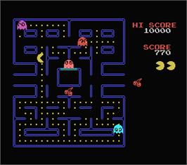 In game image of Pac-Man on the MSX.