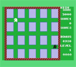 In game image of Pairs on the MSX.