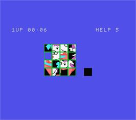 In game image of Picture Puzzle on the MSX.