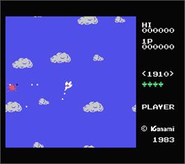 In game image of Time Pilot on the MSX.