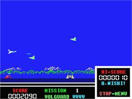 In game image of Volguard on the MSX.