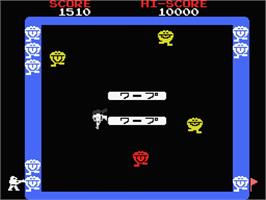 In game image of Warp & Warp on the MSX.