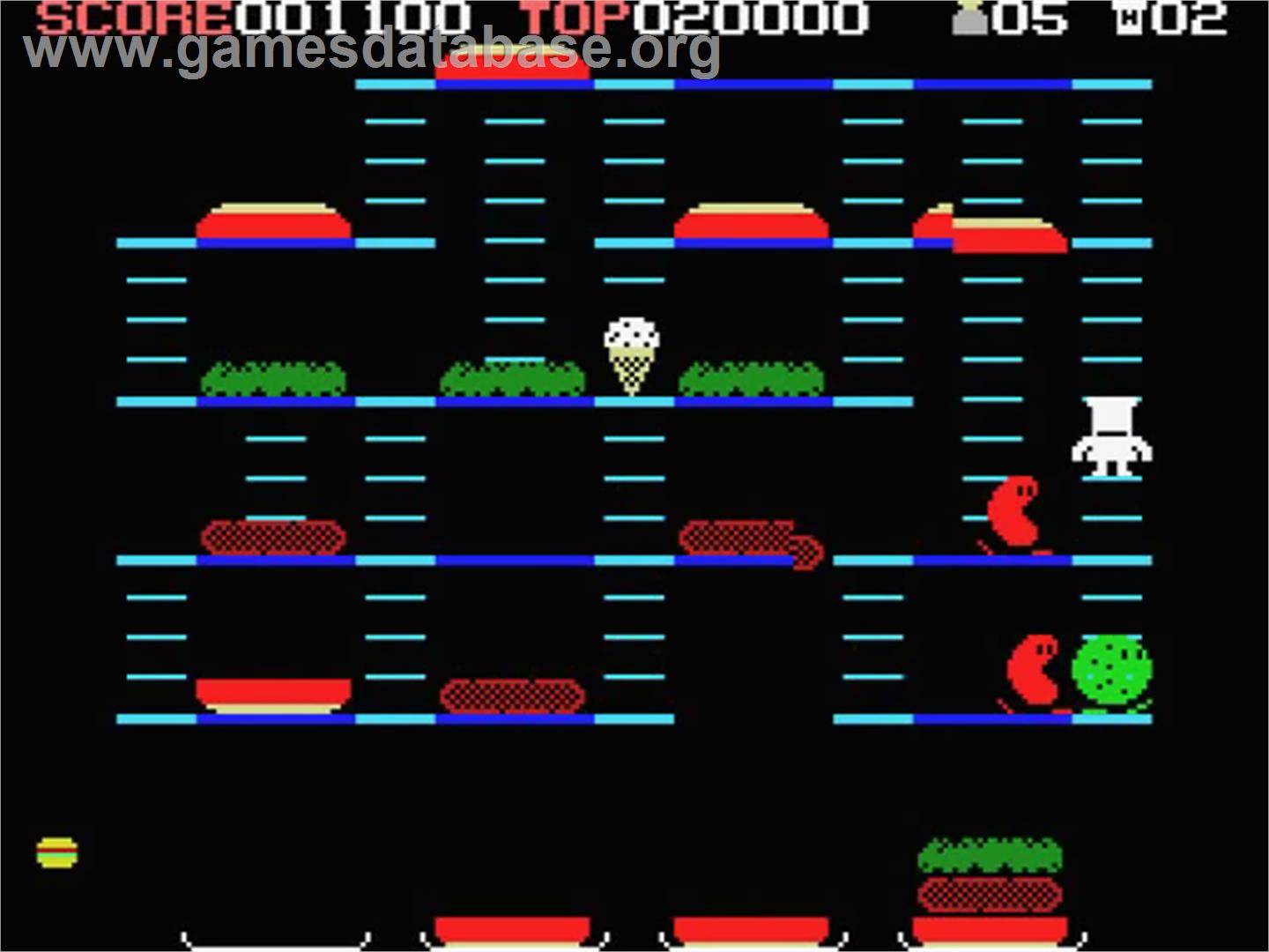 Burger Time - MSX - Artwork - In Game