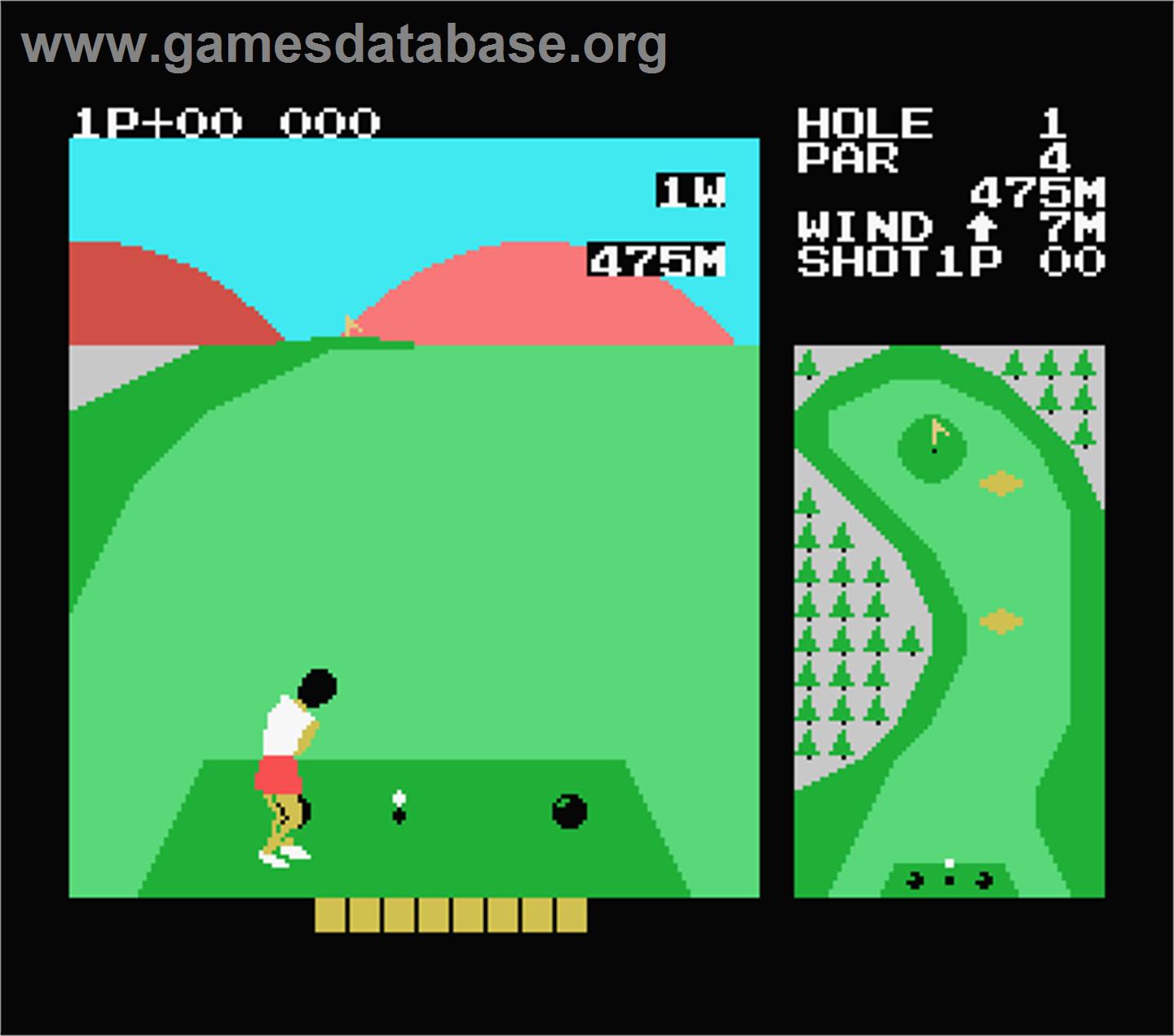 Konami's Golf - MSX - Artwork - In Game