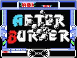 Title screen of After Burner on the MSX.
