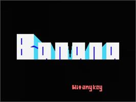 Title screen of Banana on the MSX.