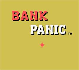 Title screen of Bank Panic on the MSX.