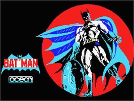 Title screen of Batman: The Movie on the MSX.