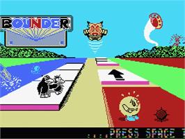 Title screen of Bounder on the MSX.