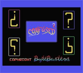 Title screen of Confused on the MSX.