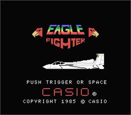 Title screen of Eagle Fighter on the MSX.