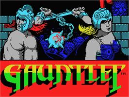 Title screen of Gauntlet on the MSX.