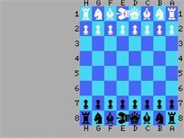 Title screen of Master Chess on the MSX.