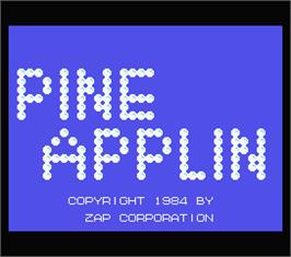 Title screen of Pine Applin on the MSX.